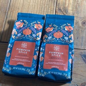 Limited Edition Pumpkin Spice Ground Coffee - Blue Packaging fresh market new